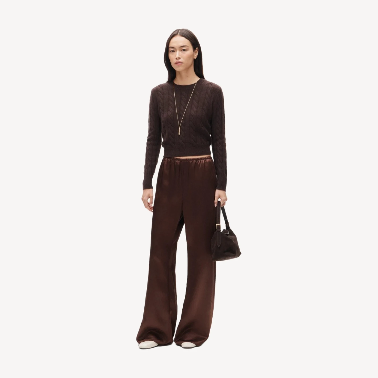 Cosmo pant in luster charmeuse