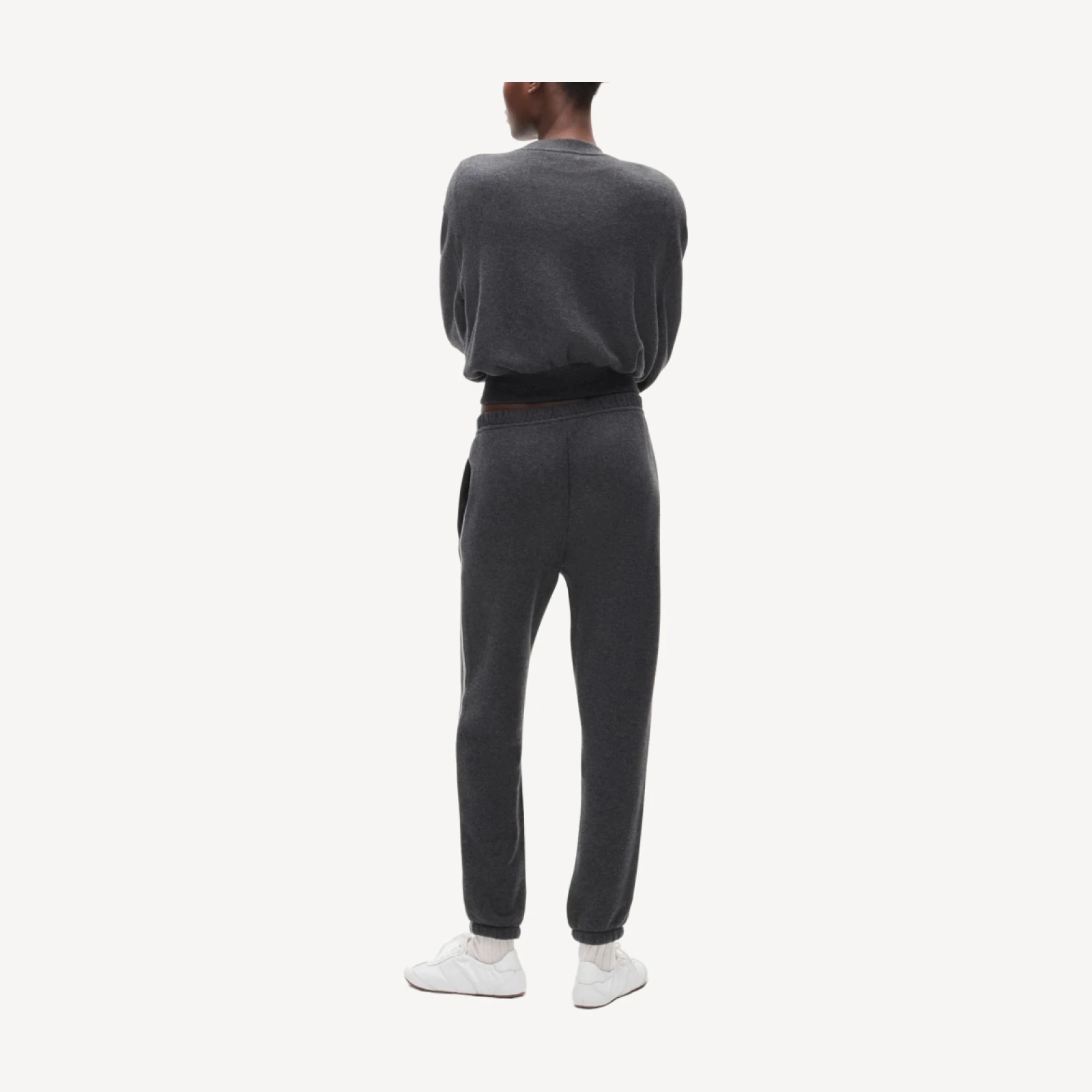 Heritage terry slim jogger pant with track stripe
