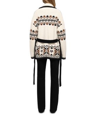 Zadig & Voltaire Wool & Cashmere Erra Lc Friezes Fair Isle Coat