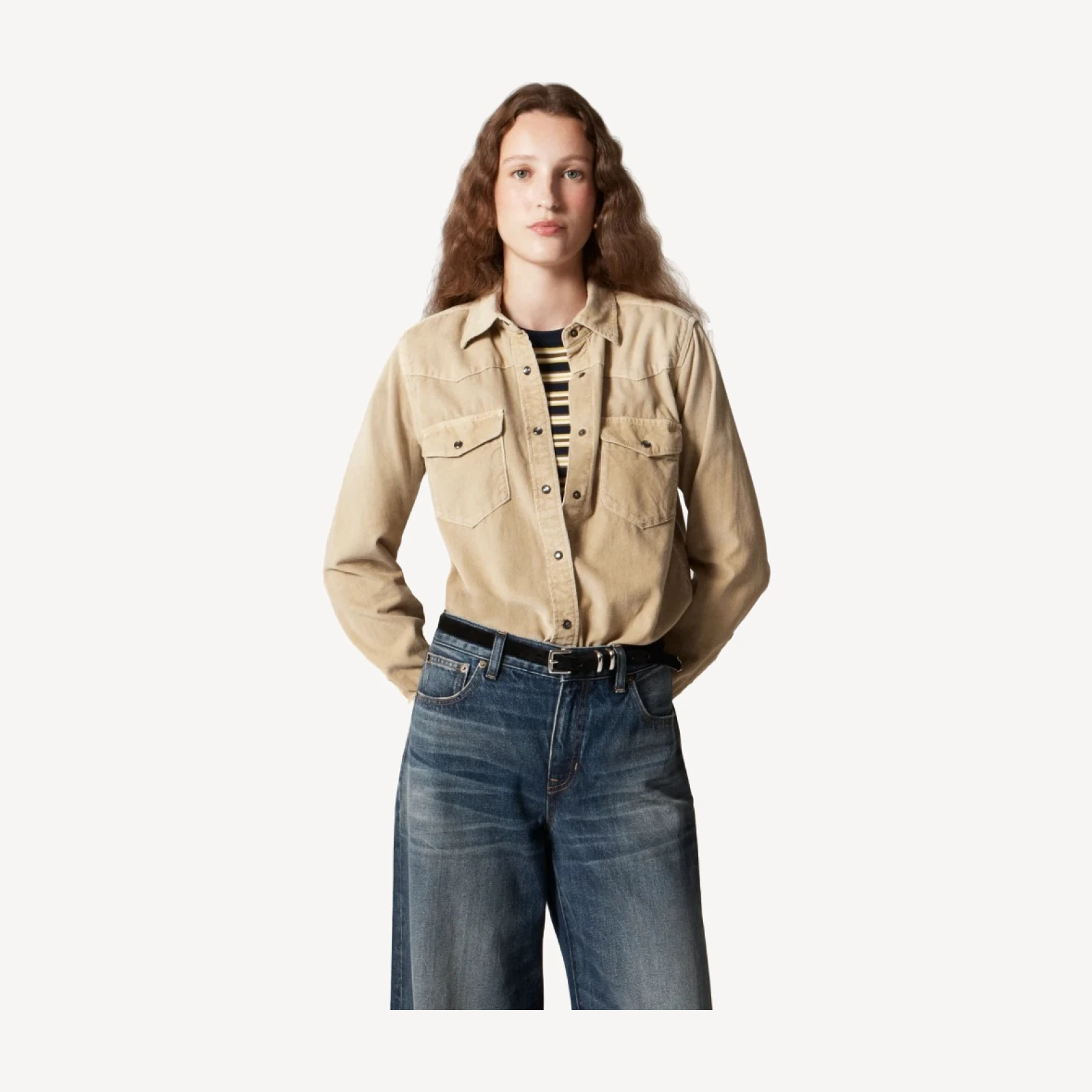 Jules western shirt in corduroy