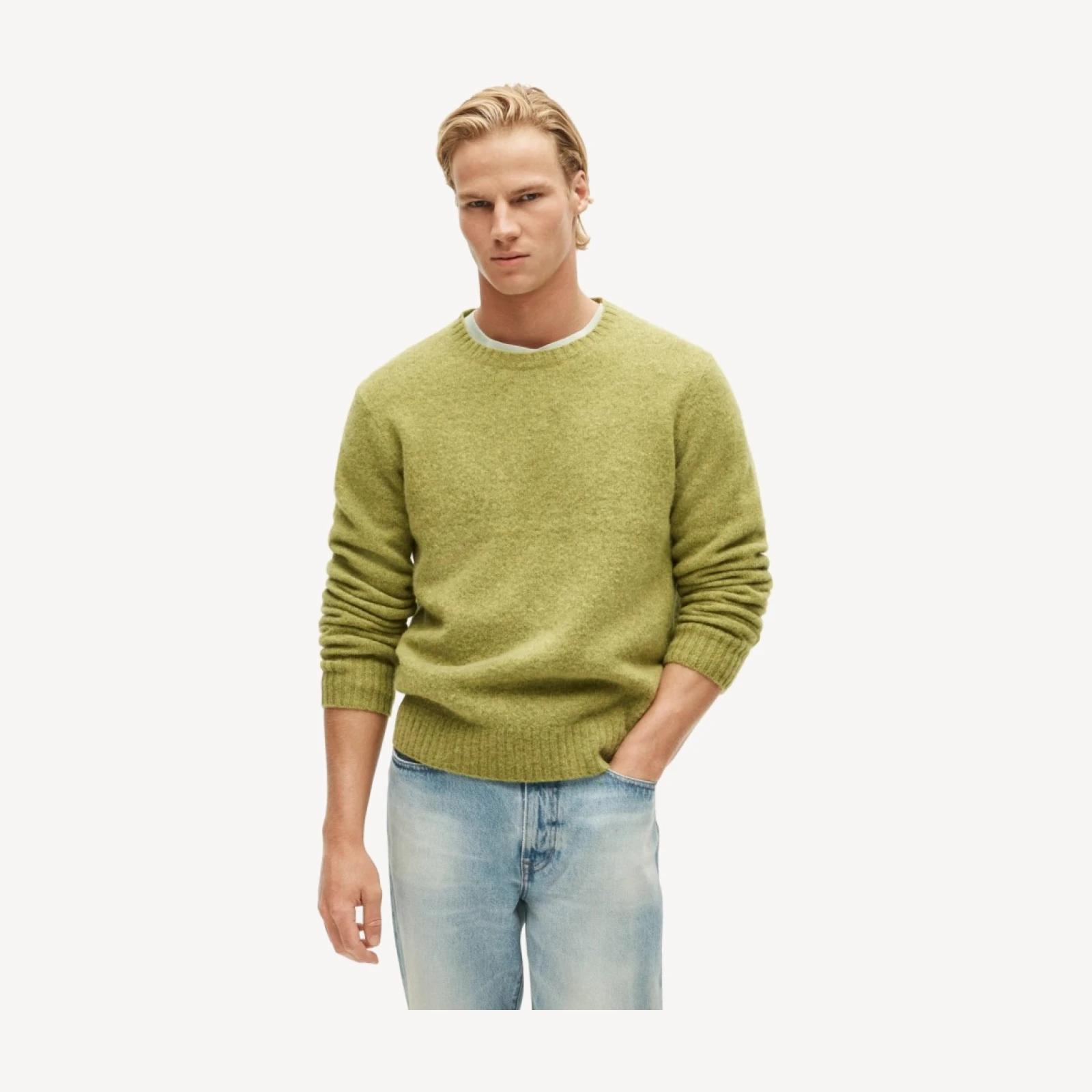Soft-washed wool sweater