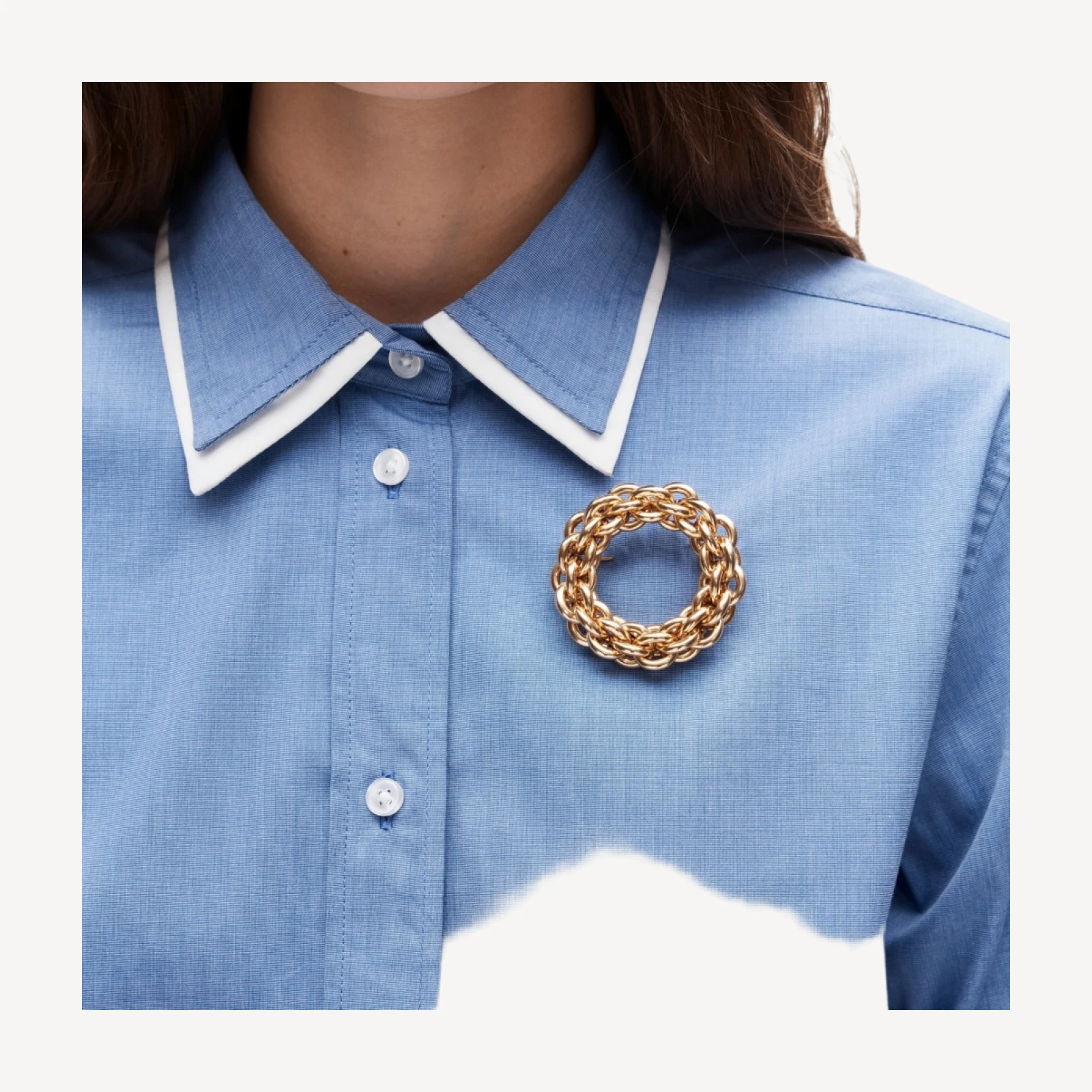 Chainlink brooch