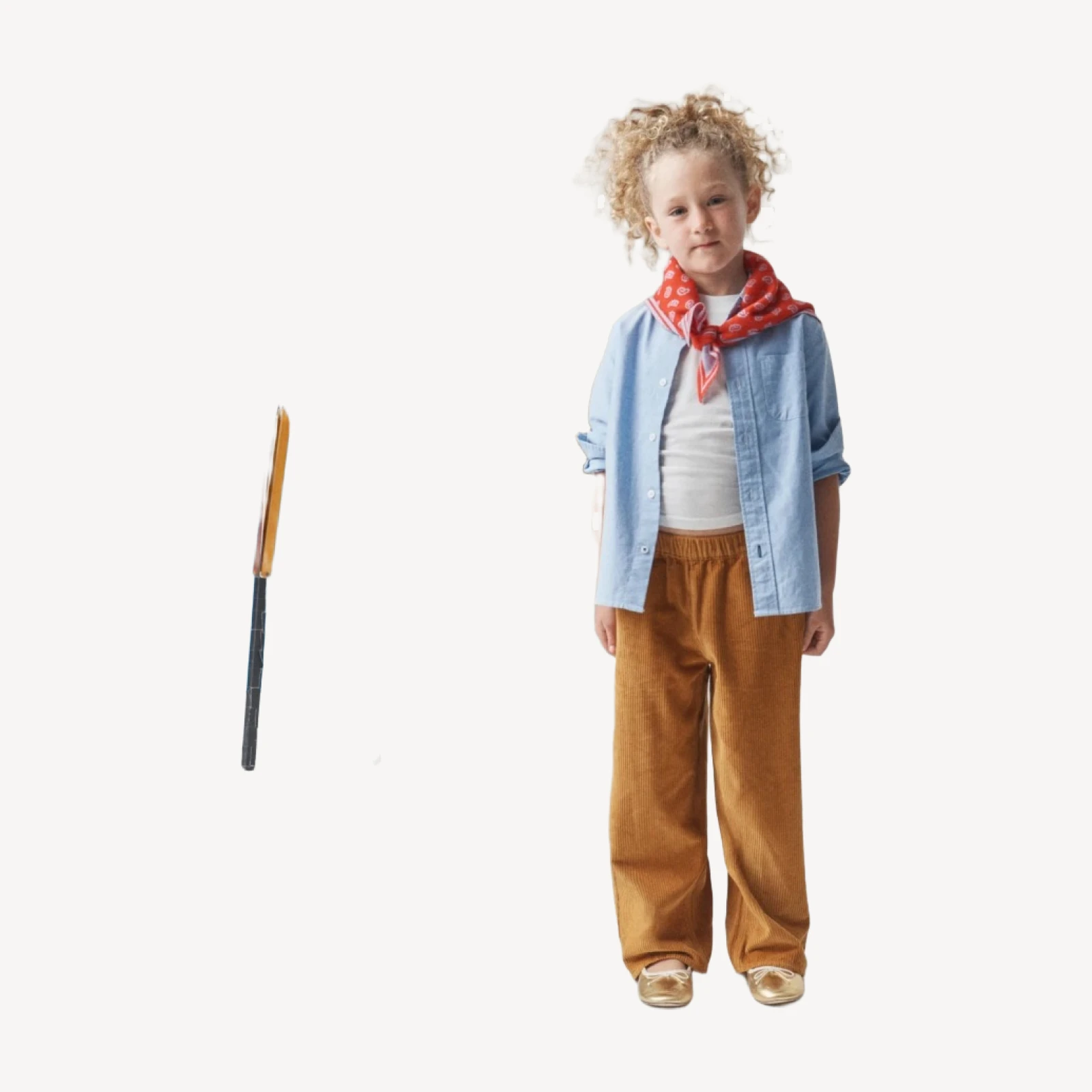 Girls' Cosmo pant in wide-wale corduroy