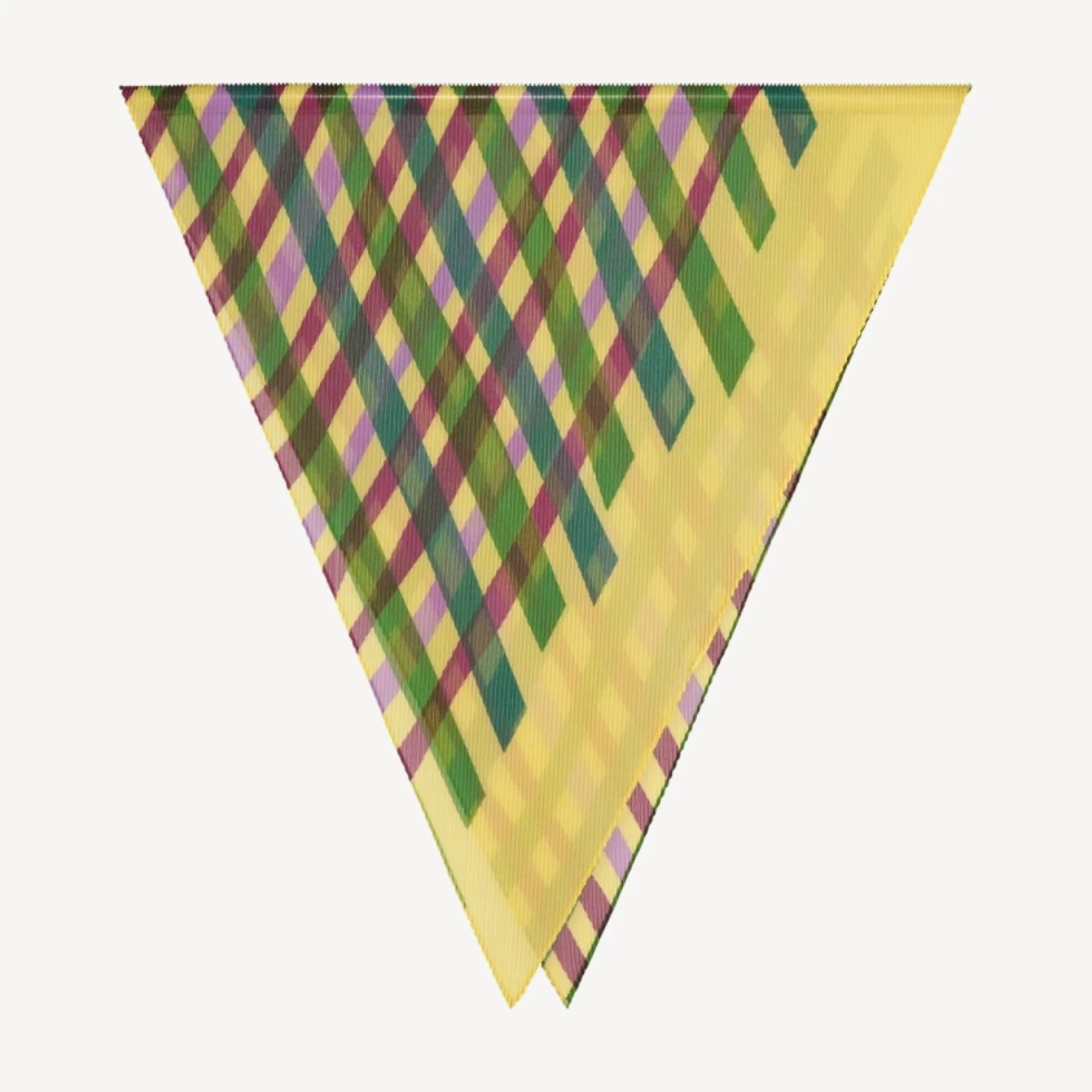 TAPE CHECK PLEATS STOLE