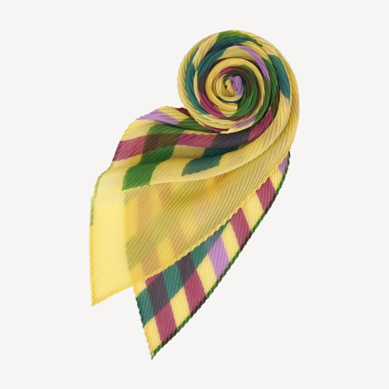 TAPE CHECK PLEATS STOLE