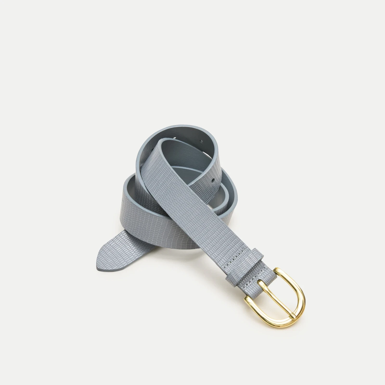 Classic belt in lizard-embossed leather