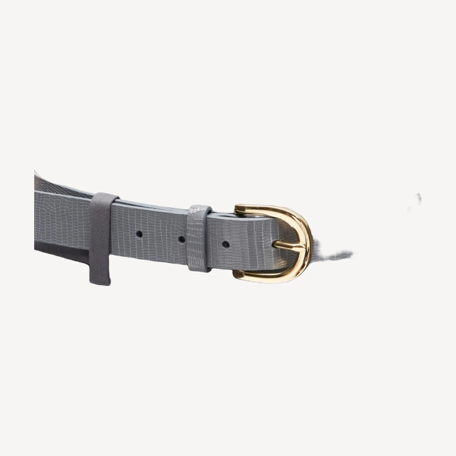 Classic belt in lizard-embossed leather