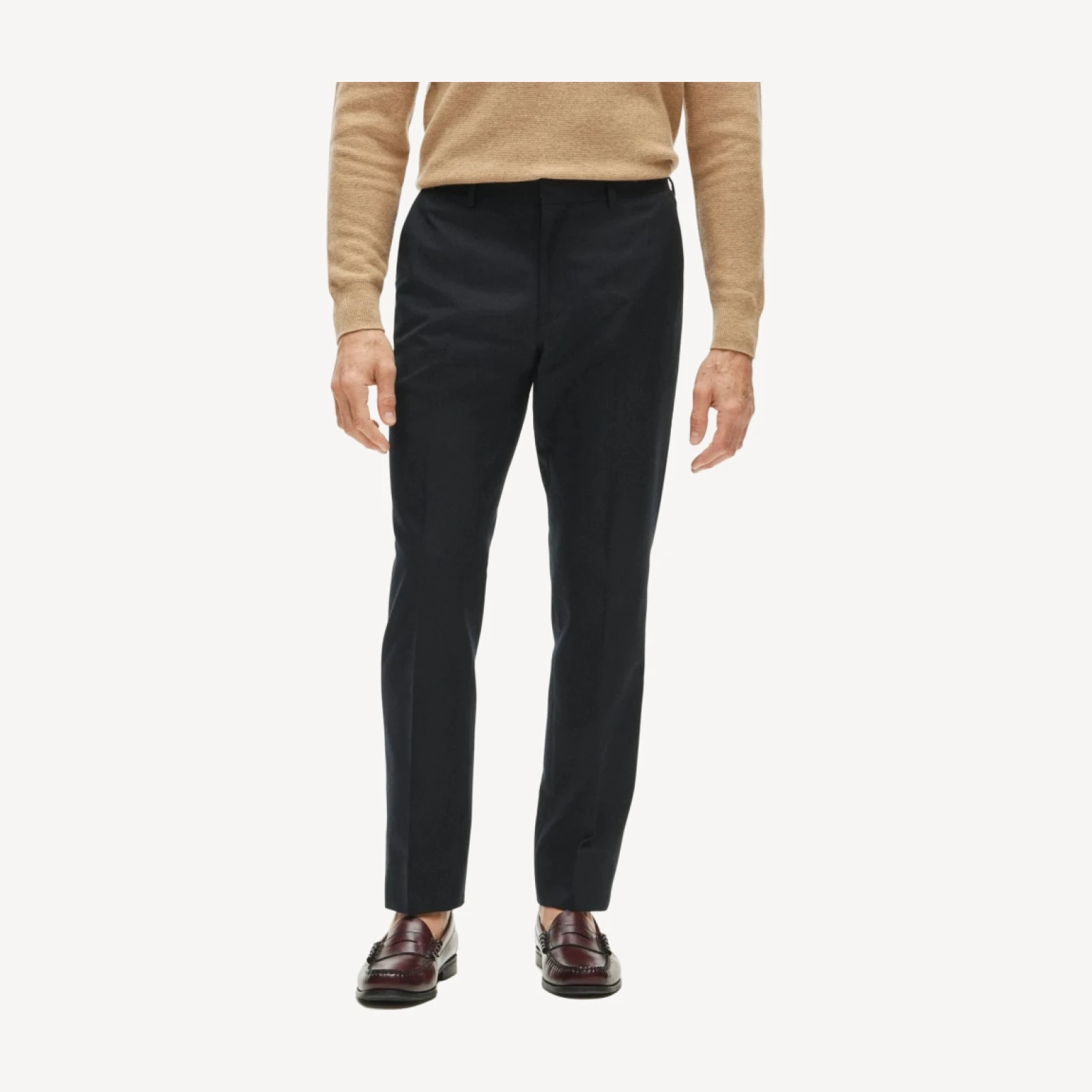 Ludlow Slim-fit suit pant in English cotton-wool blend