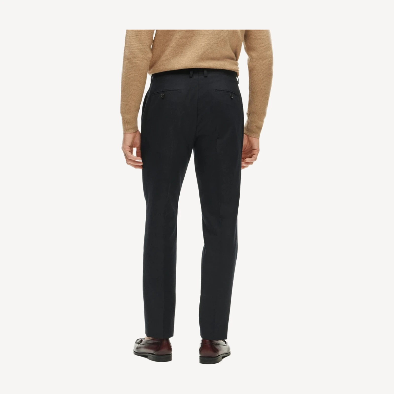 Ludlow Slim-fit suit pant in English cotton-wool blend