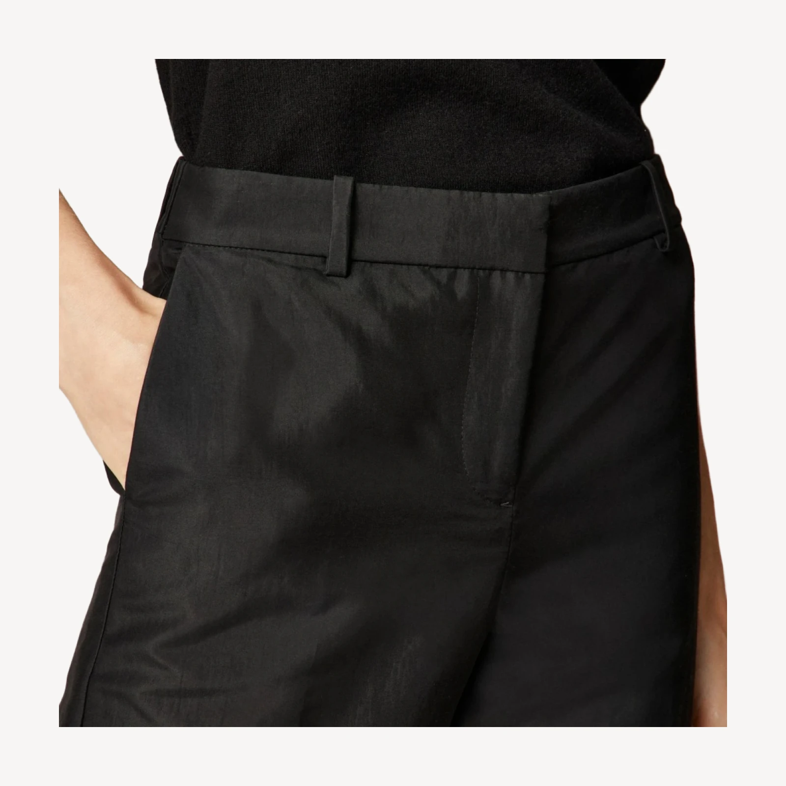 Slim-fit trouser in sateen