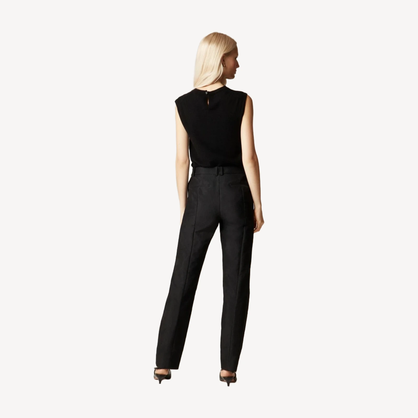 Slim-fit trouser in sateen