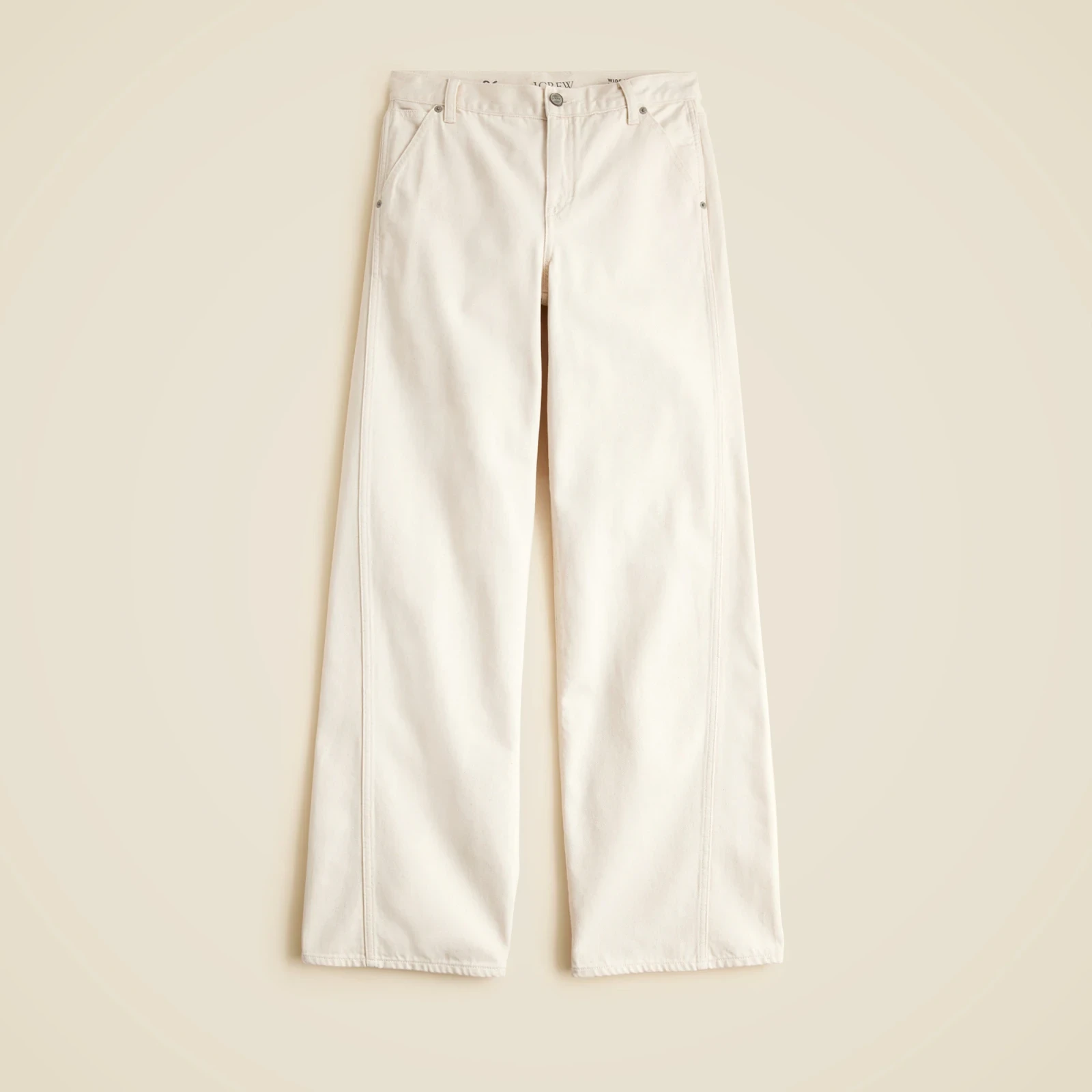 Utility low-rise wide-leg jean