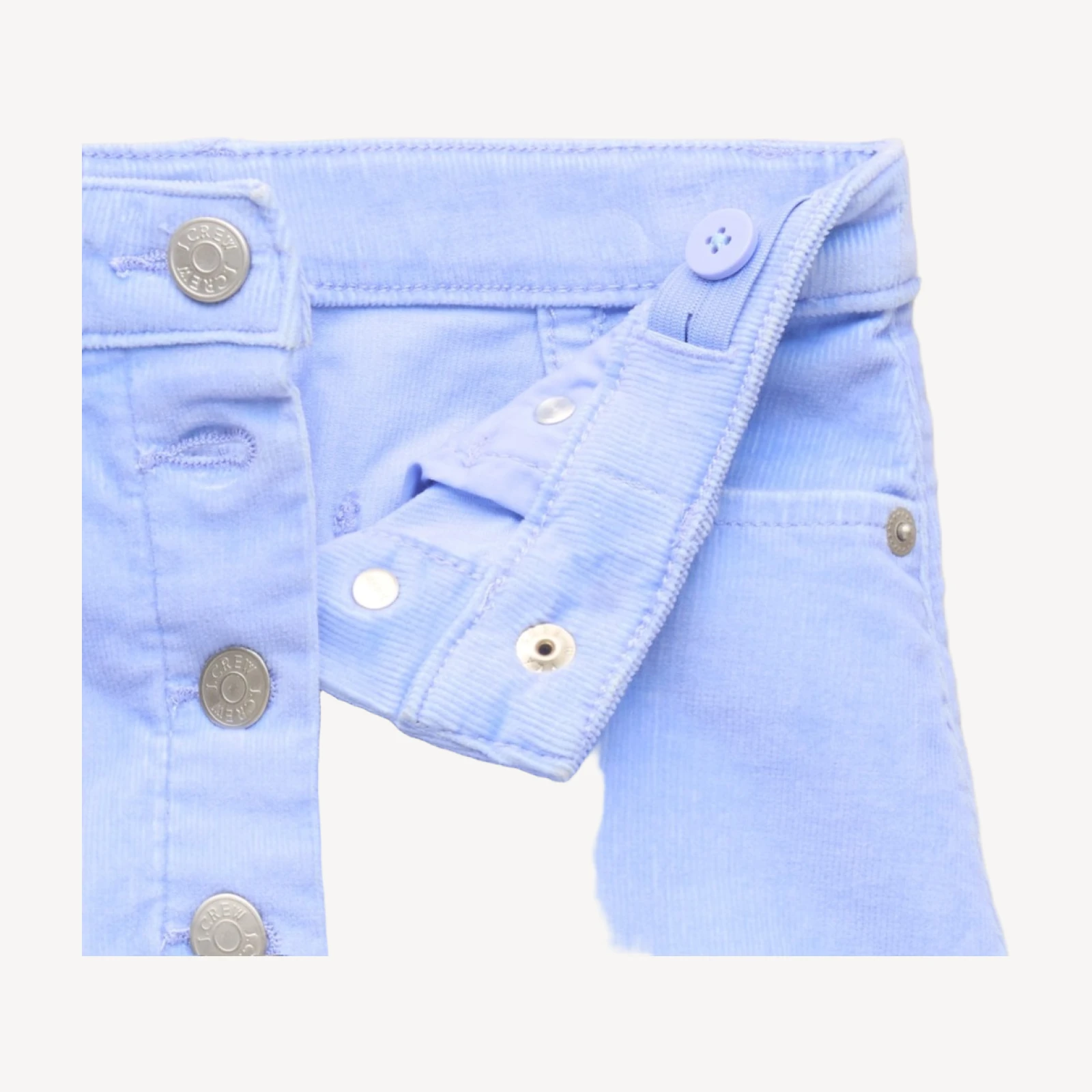 Girls' scallop-trim skirt in corduroy