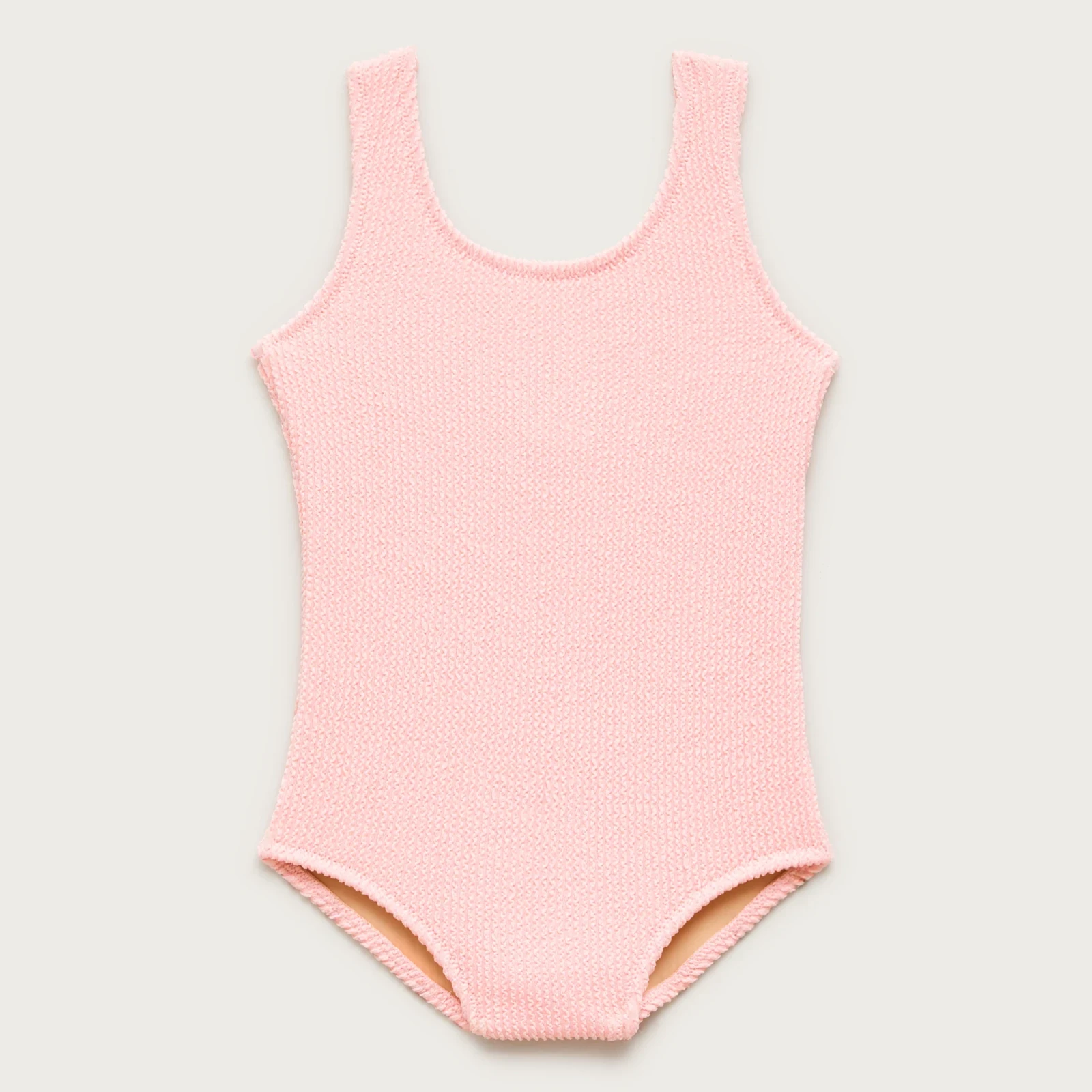 Girls' scrunchie scoopneck one-piece swimsuit