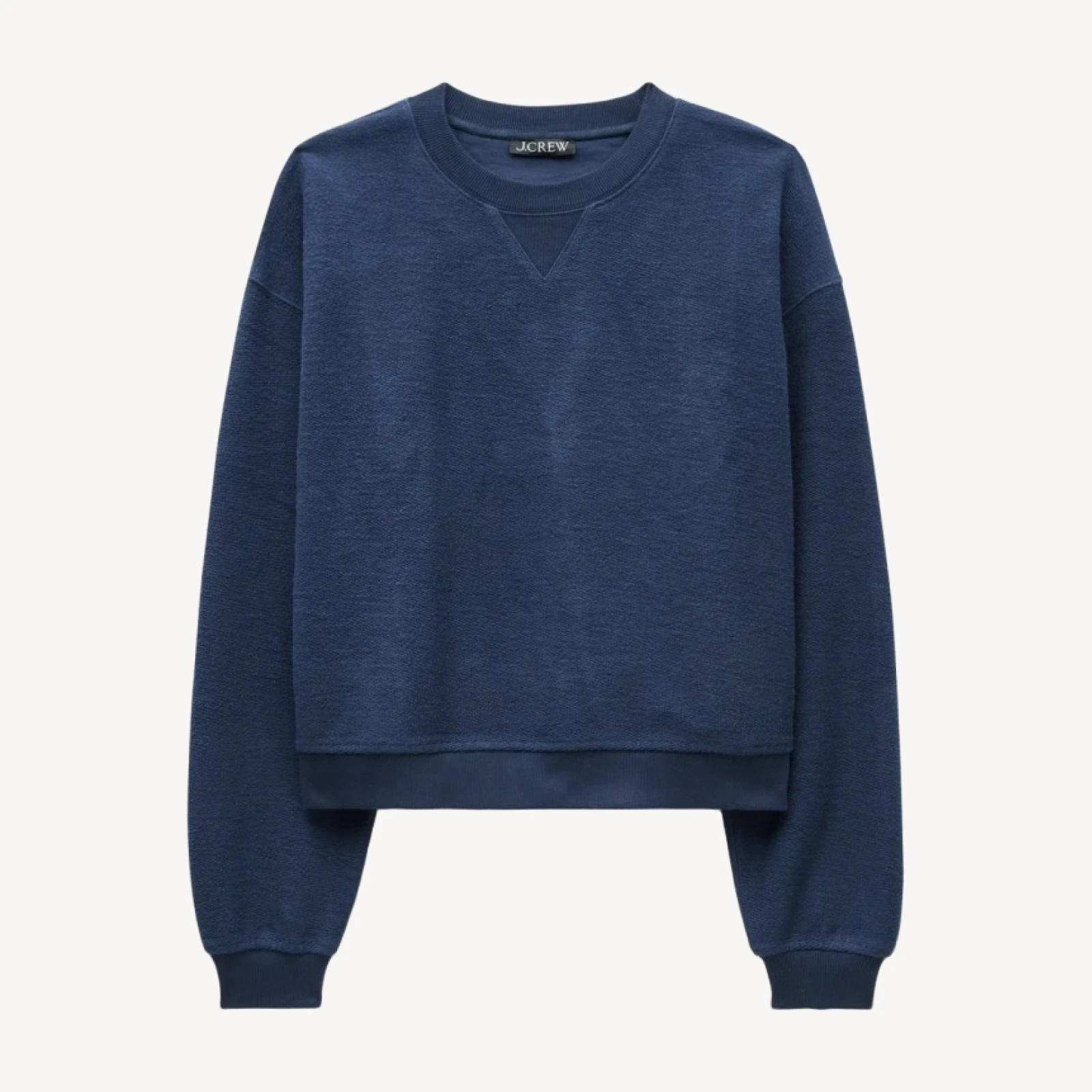 Vintage fleece inside-out crewneck sweatshirt