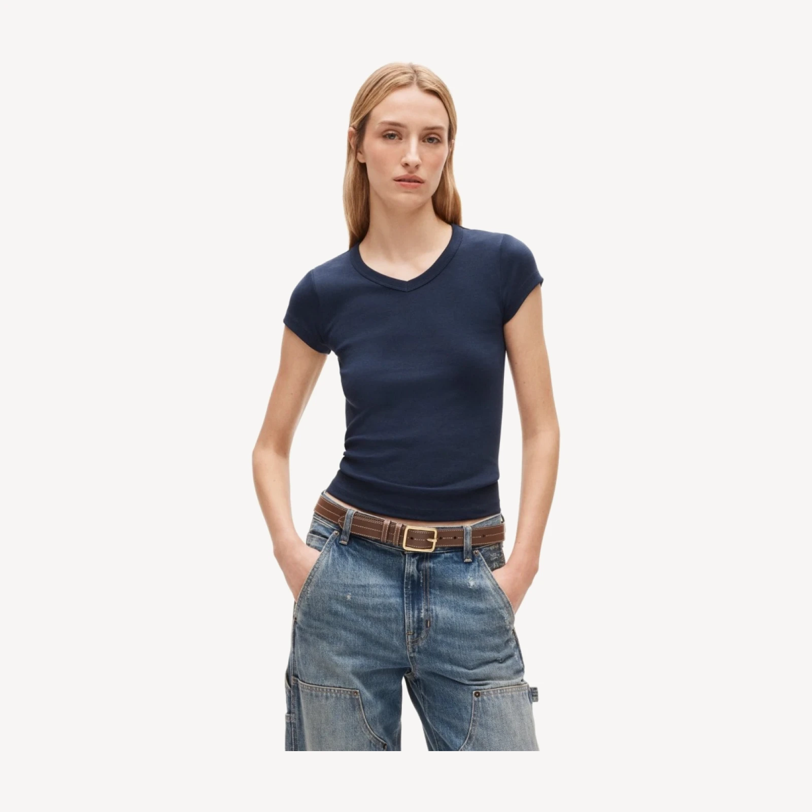 Perfect-fit V-neck T-shirt