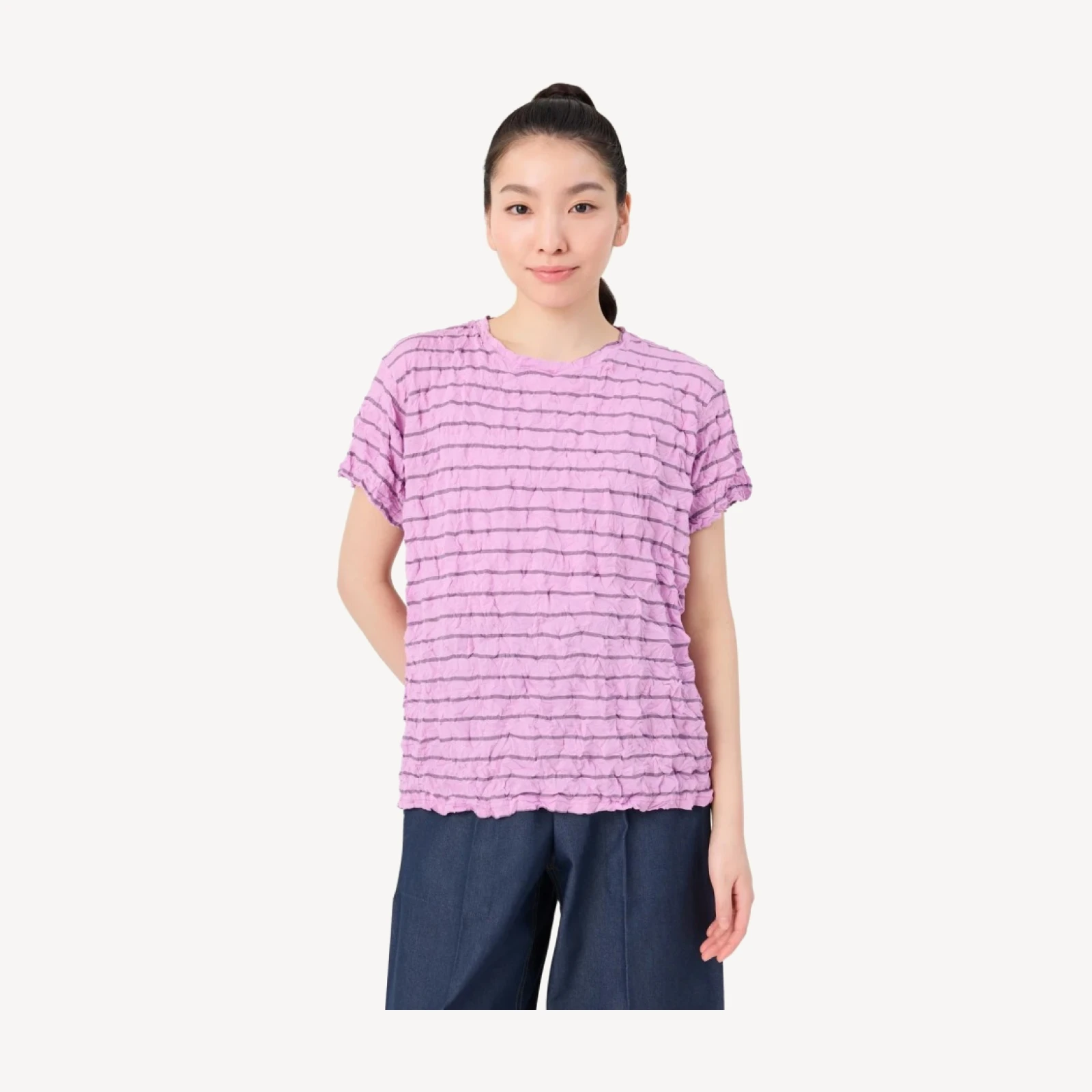 STRIPE MERINGUE T-SHIRT