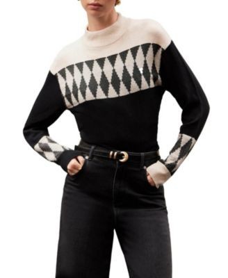Mint Velvet Women's Cotton Blend Graphic Sweater