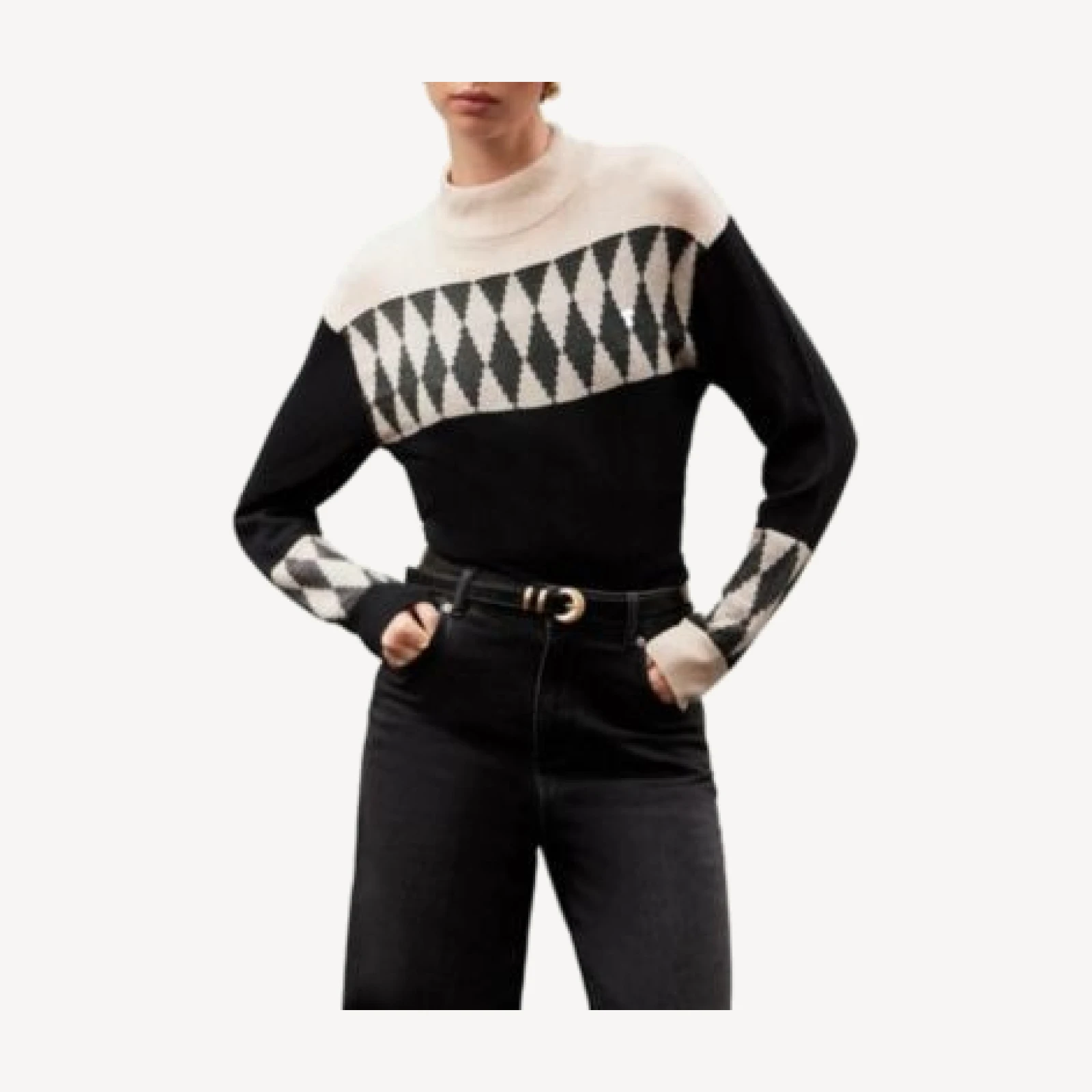 Mint Velvet Women's Cotton Blend Graphic Sweater