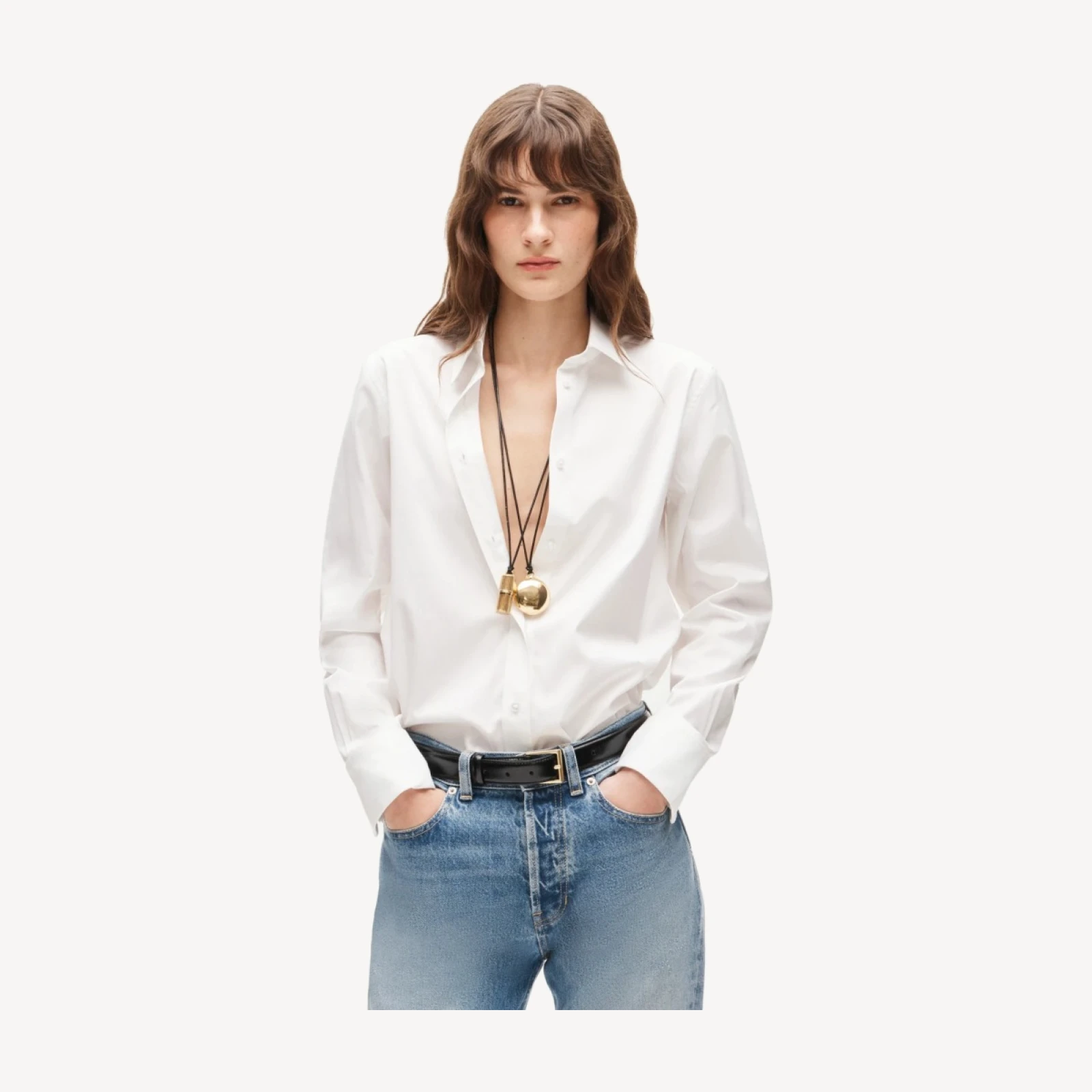Jules classic-fit button-up shirt in Greenwich poplin