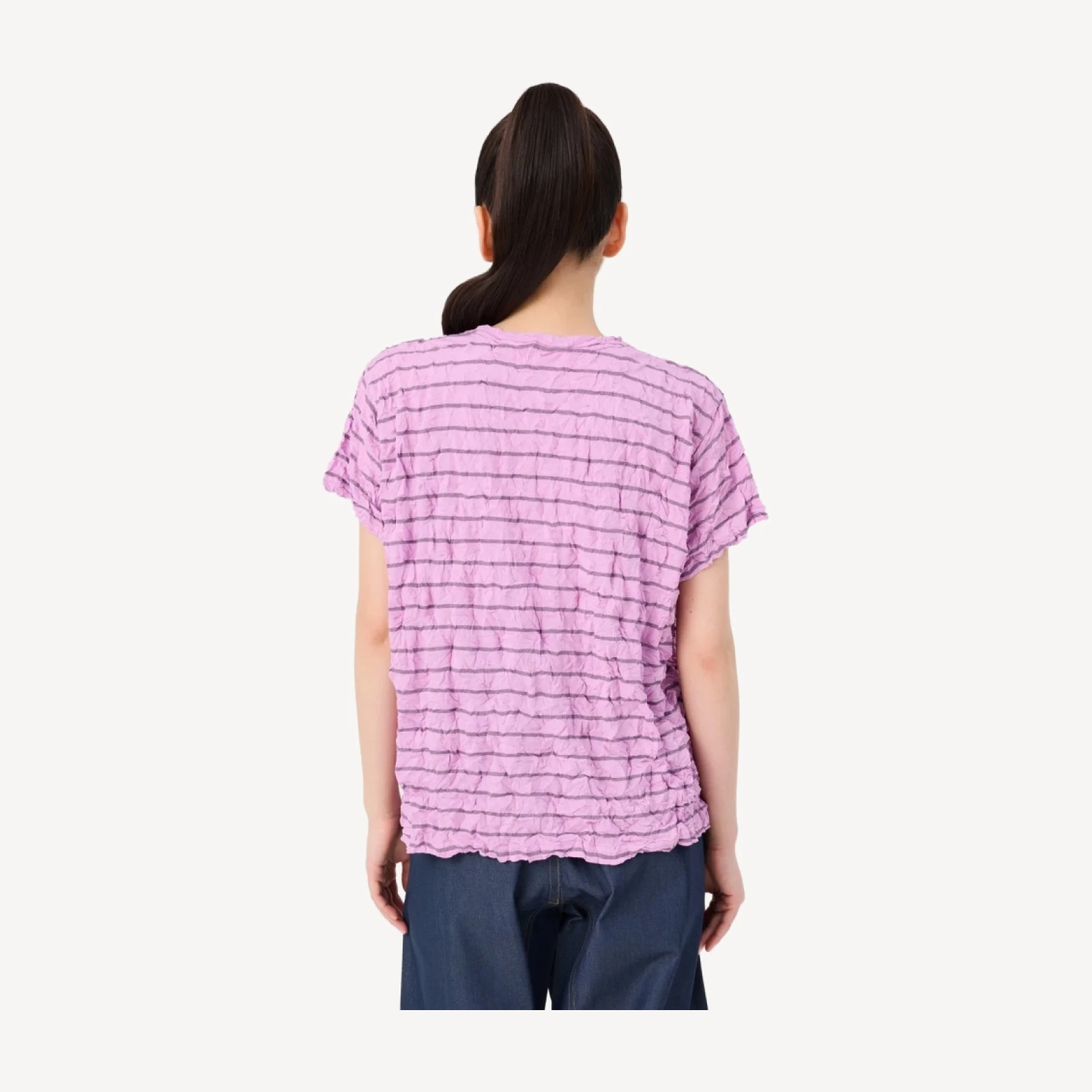 STRIPE MERINGUE T-SHIRT