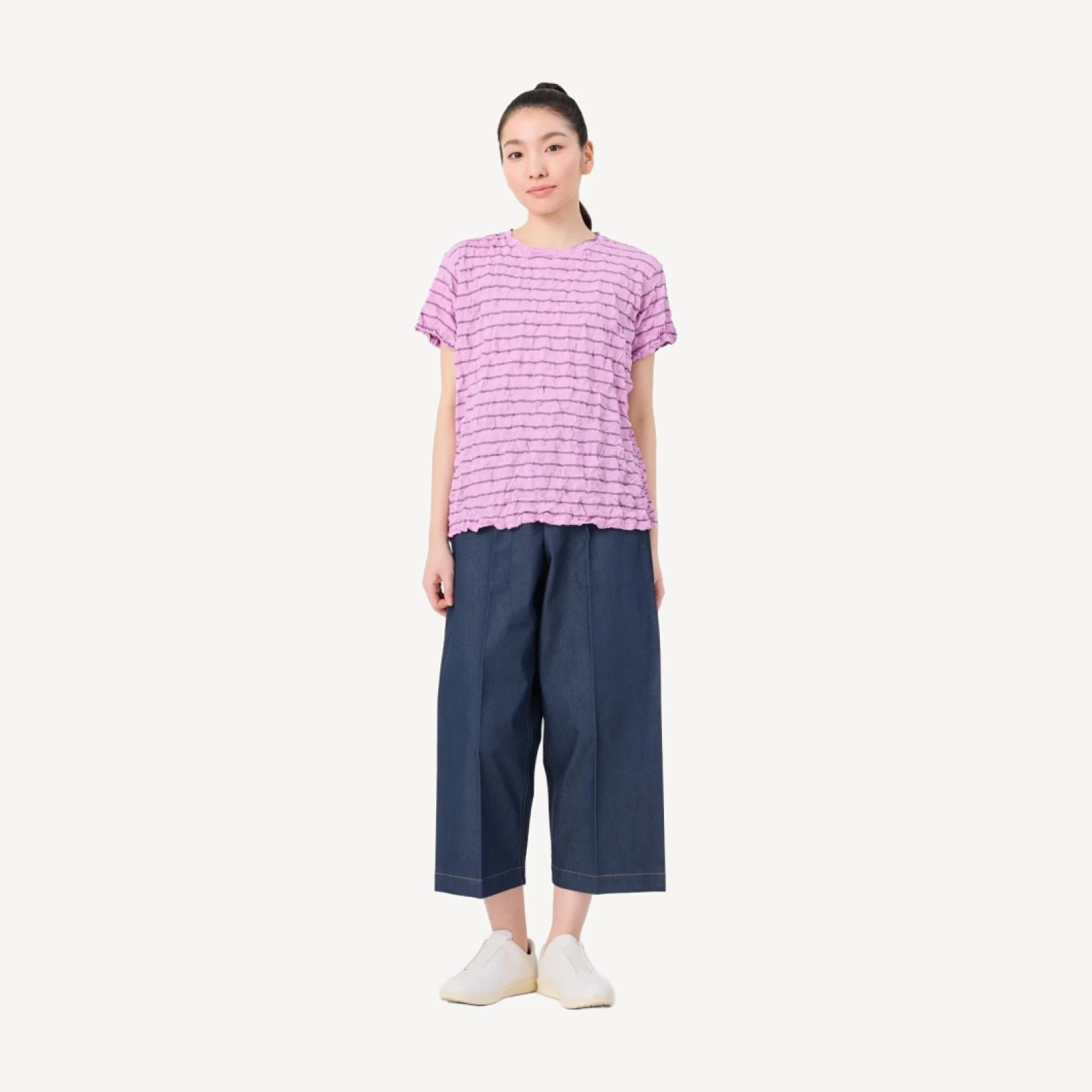 STRIPE MERINGUE T-SHIRT