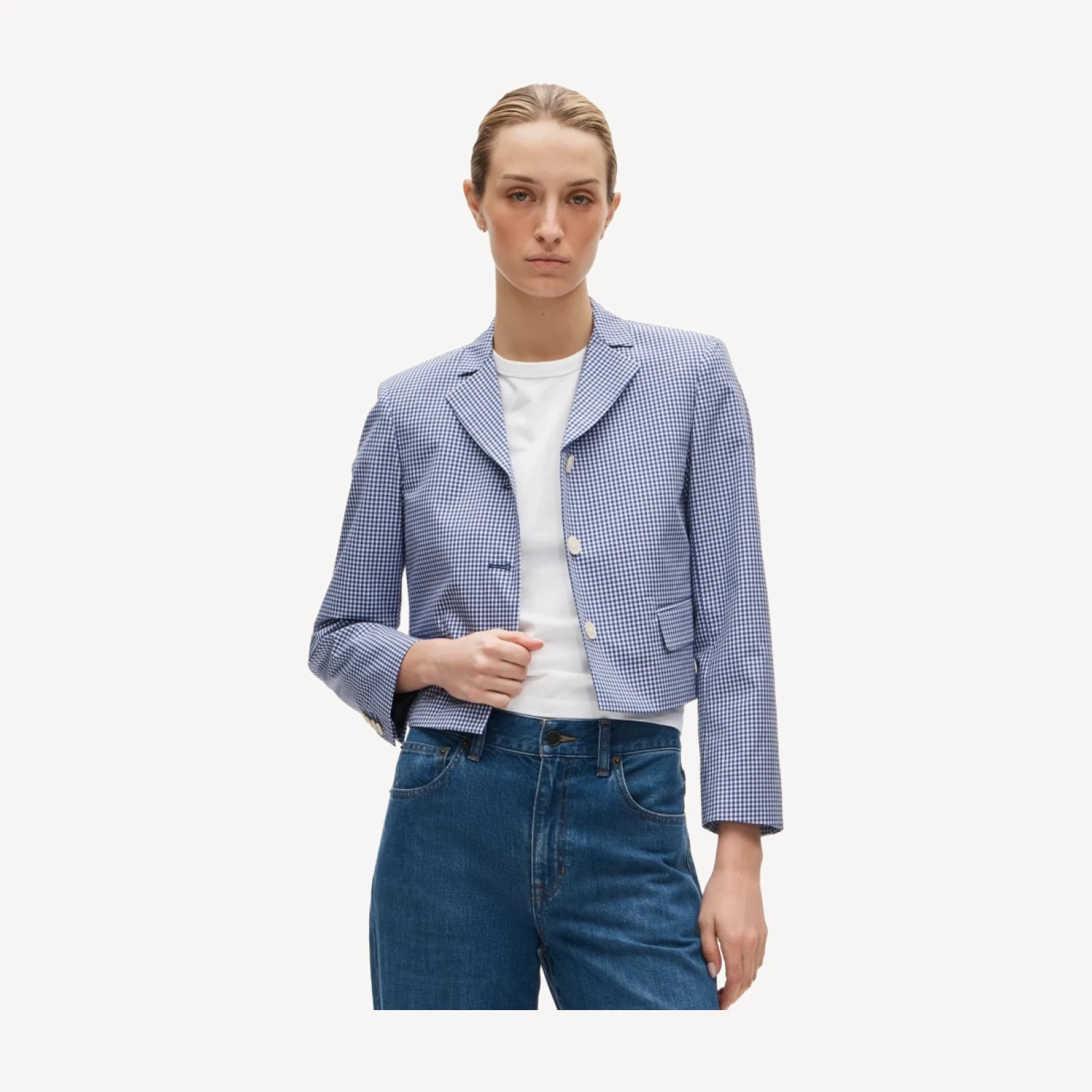 Lenore lady blazer in taffeta gingham