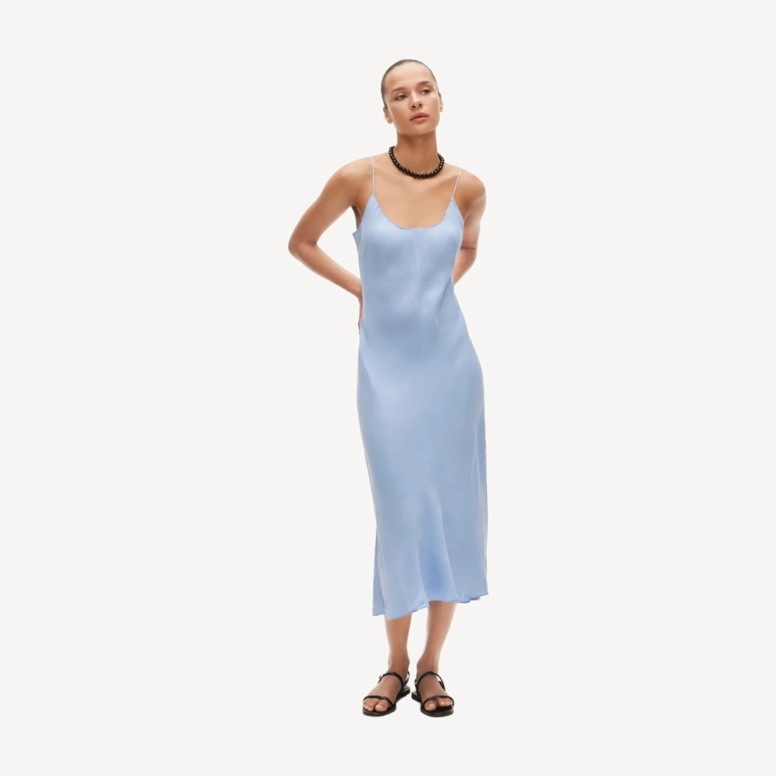 Gwyneth slip dress in cupro blend