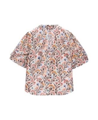 Mint Velvet Women's Allover Floral Ruffle Blouse