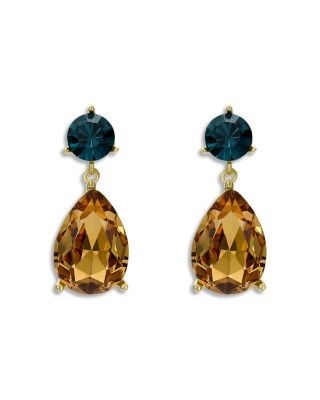 Ted Baker Yellow & Blue Crystal Drop Earrings