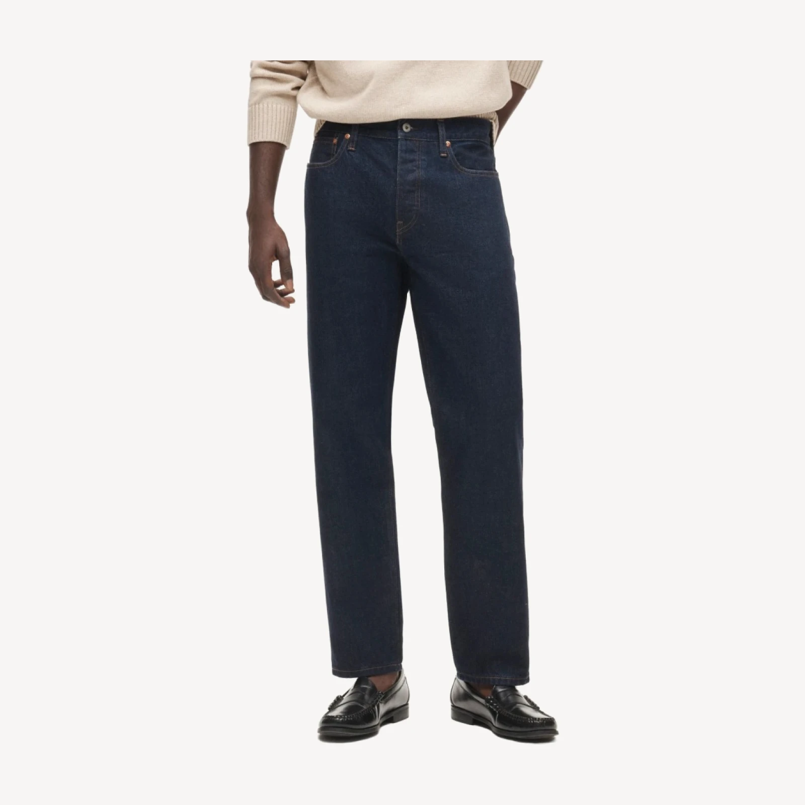 Classic Straight jean in resin-rinse Japanese selvedge denim