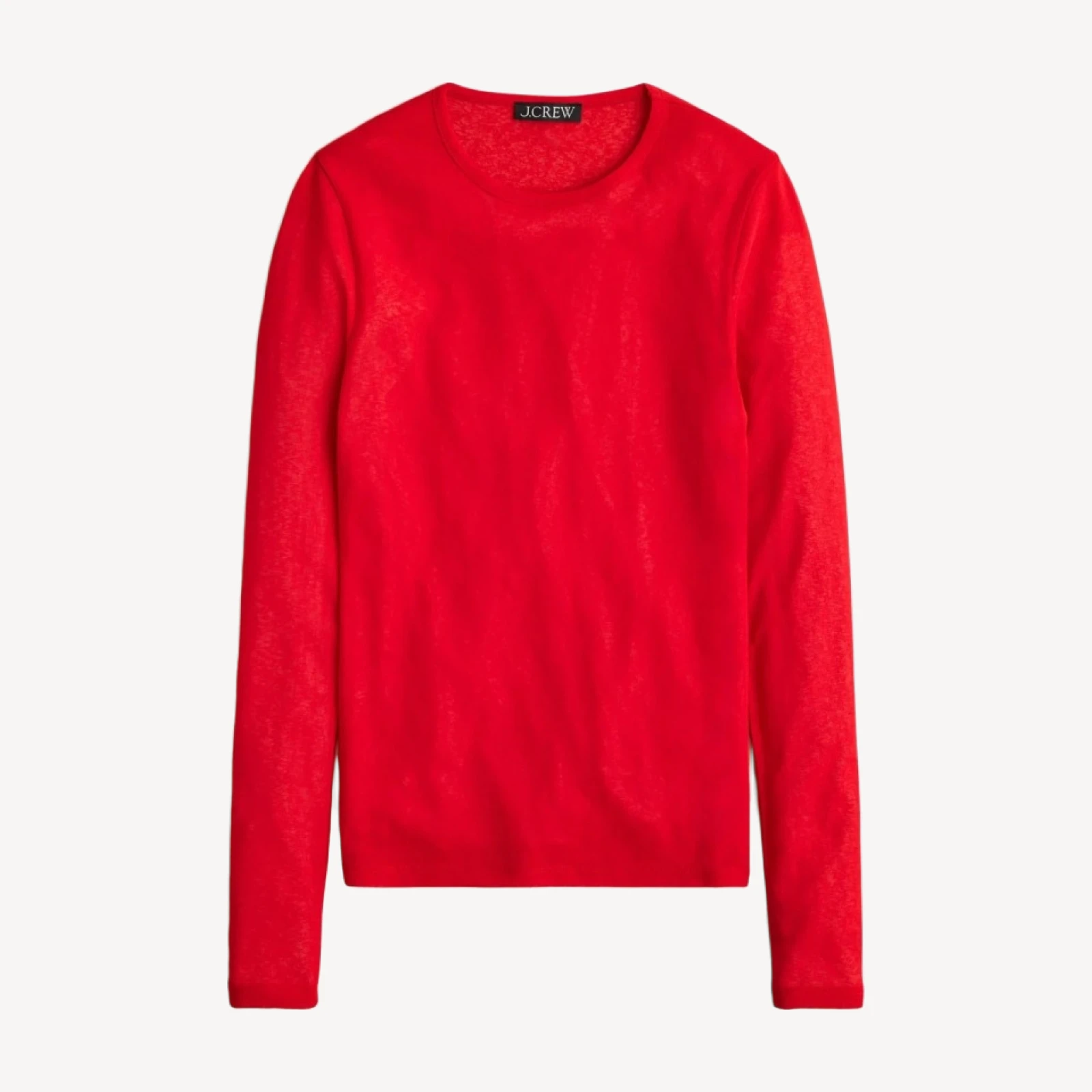Sheer long-sleeve top