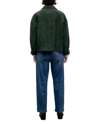 Gerard Darel Pia Suede Button Front Jacket
