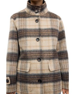 Gerard Darel Ally Printed Button Front Coat