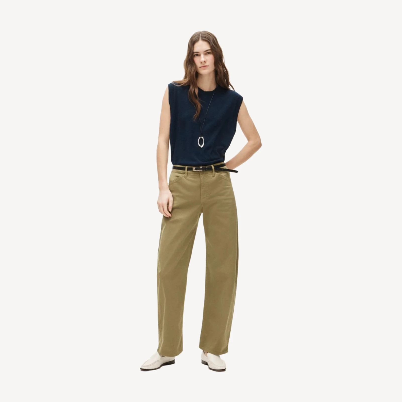 Zoe barrel pant in chino