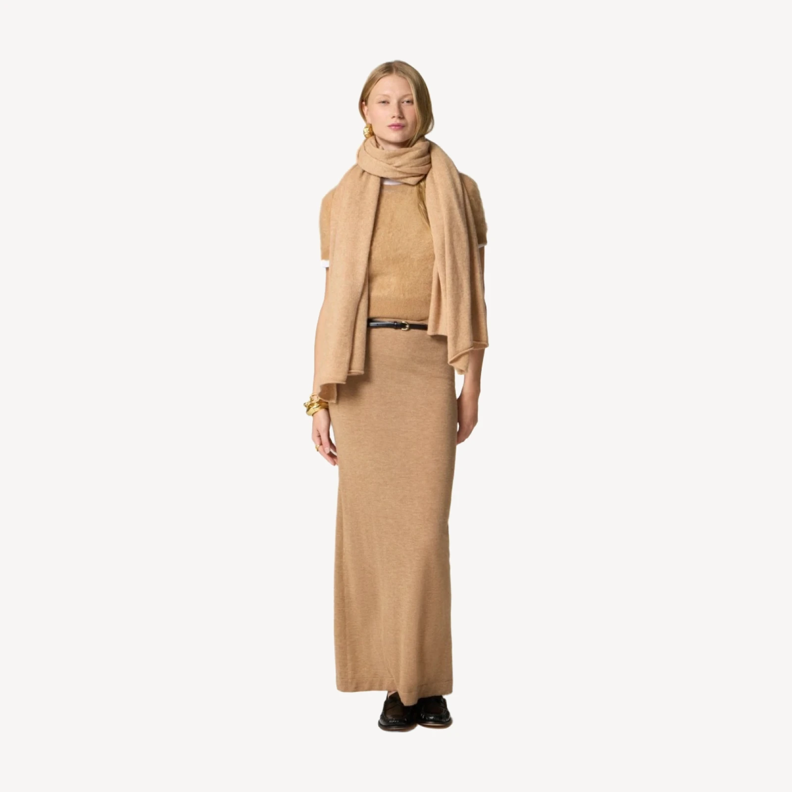 Oversized cashmere wrap
