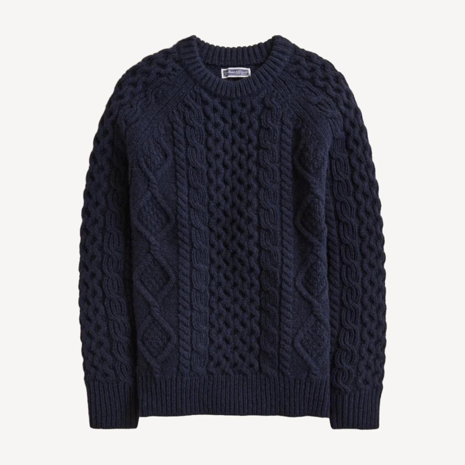 Wallace & Barnes wool cable-knit sweater