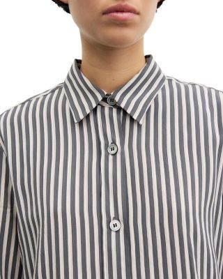 Gerard Darel Loris Printed Button Front Blouse