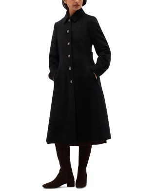 Hobbs London Petite Iona Wool Collared Coat