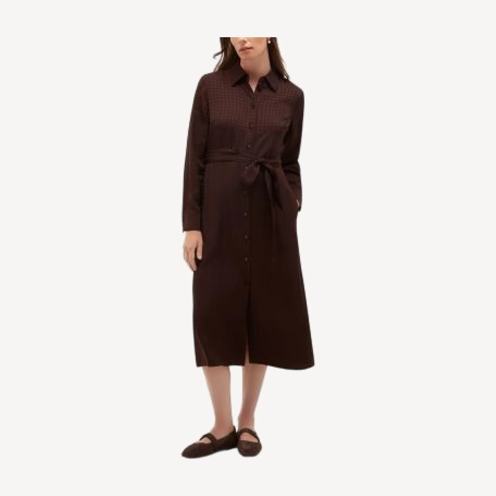 Hobbs London Georgianna Belted Shirt Dress