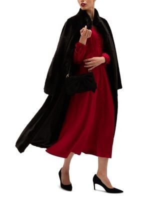 Hobbs London Petites Rosabella Satin Midi Dress