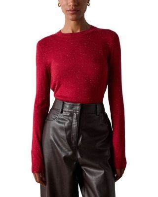 Whistles Annie Sparkle Crewneck Sweater