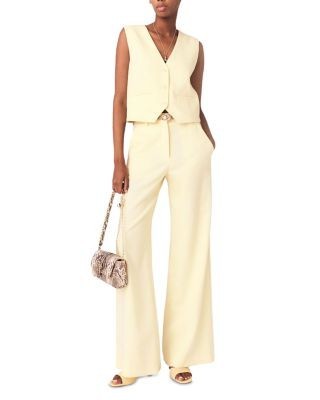 Maje Pilellow Wide Leg Pants