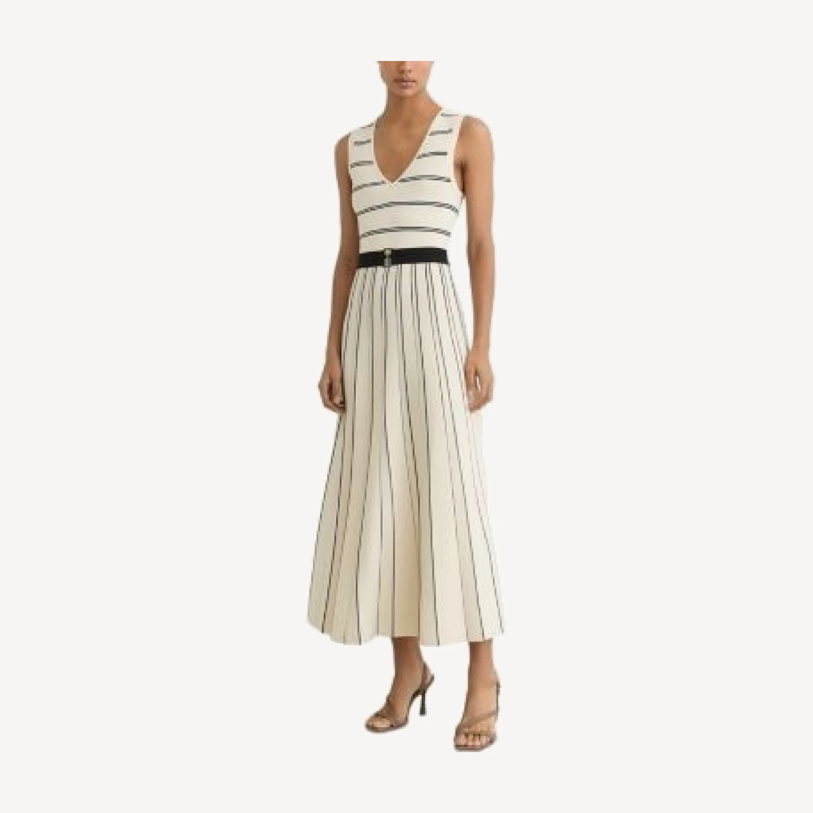 Reiss Mallory Stripe Midi Dress