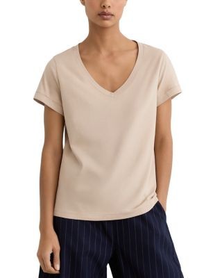 Reiss Cotton V Neck Tee