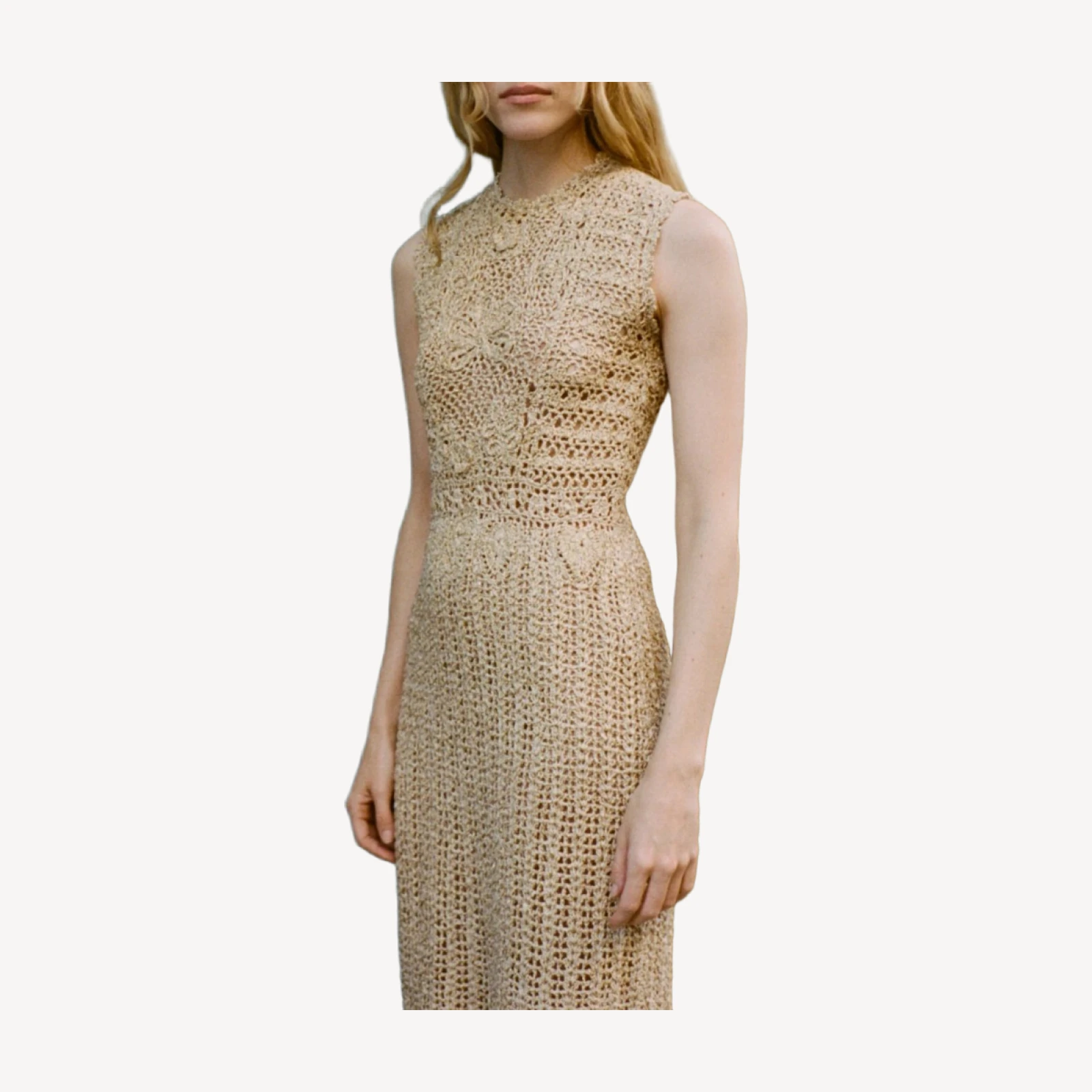 ESMINA DRESS -- METALLIC GOLD