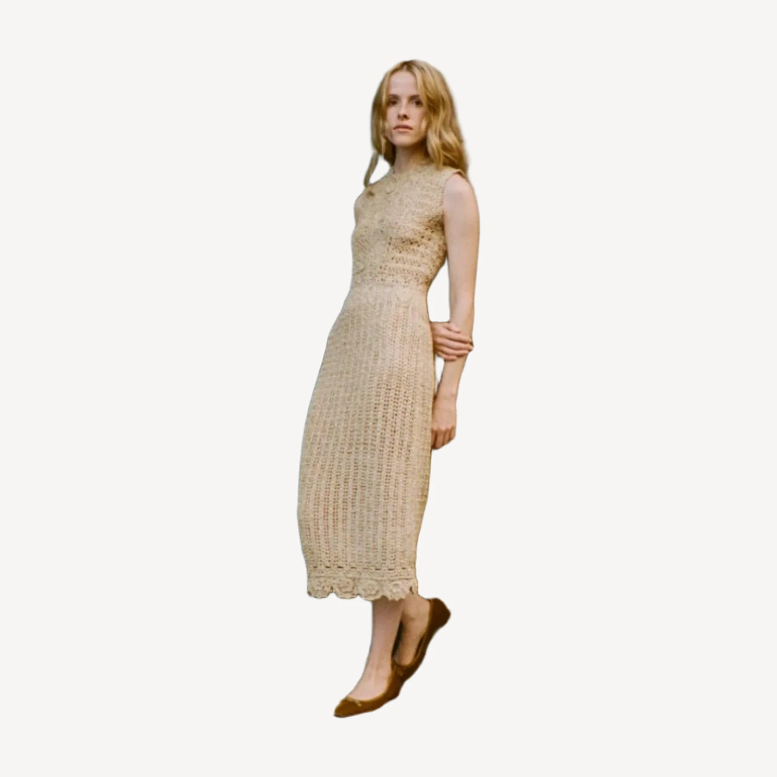 ESMINA DRESS -- METALLIC GOLD
