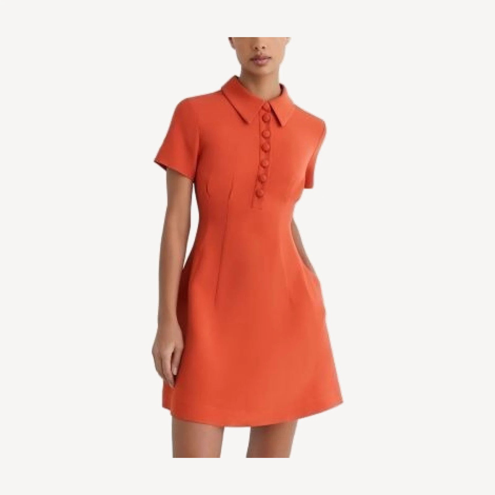 Reiss Marlie Collared Mini Dress