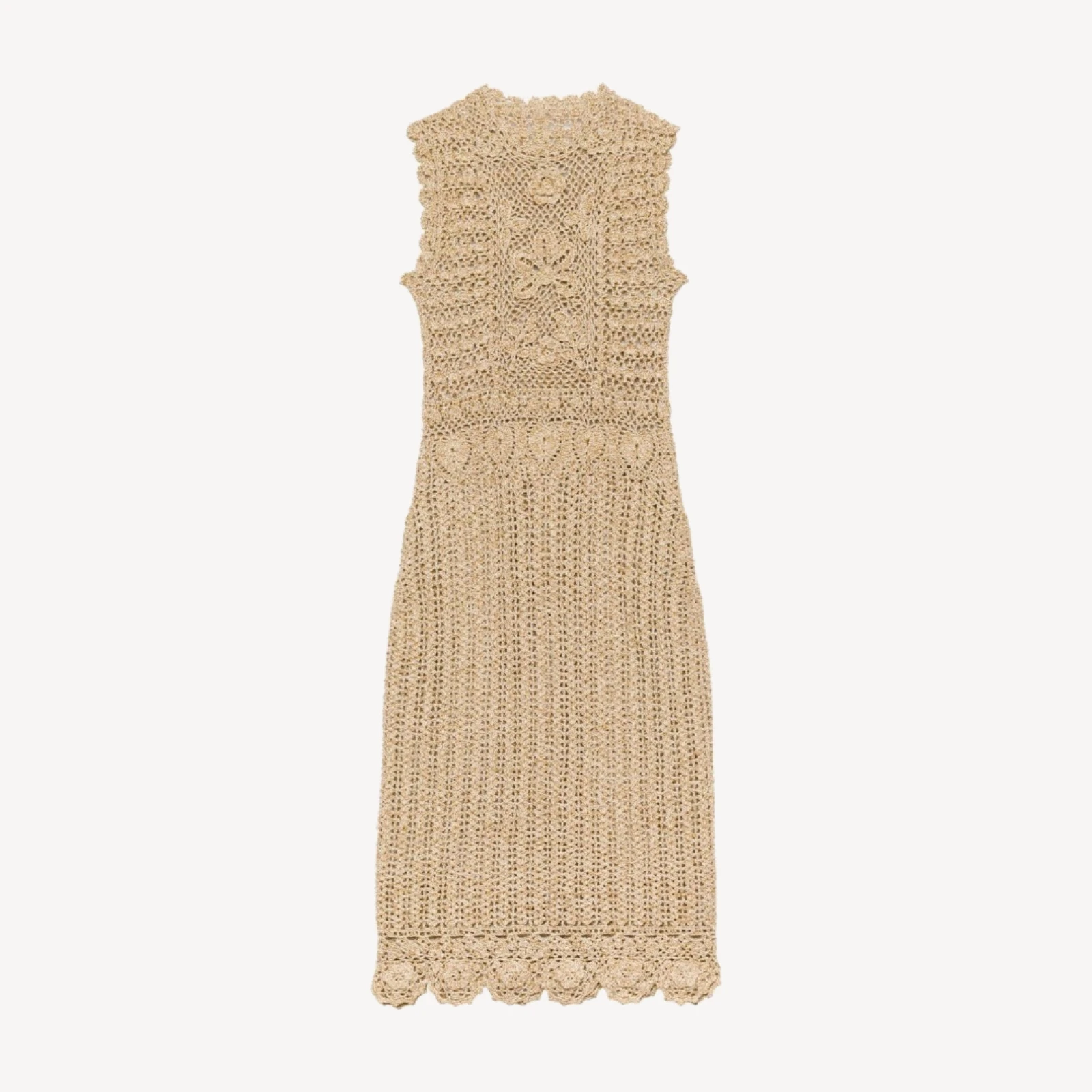 ESMINA DRESS -- METALLIC GOLD