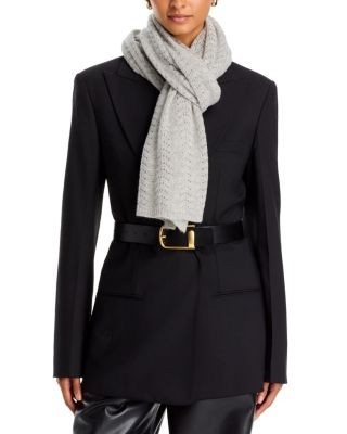 C by Bloomingdale's Cashmere Pointelle Oversized Blanket Scarf - Exclusive
